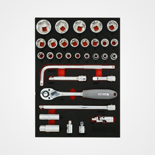 32pcs 12.5mm Hex Short Socket Tool Set (In Tray) 32pcs 12.5mm Hex Short Socket Tool Set (in Tray)